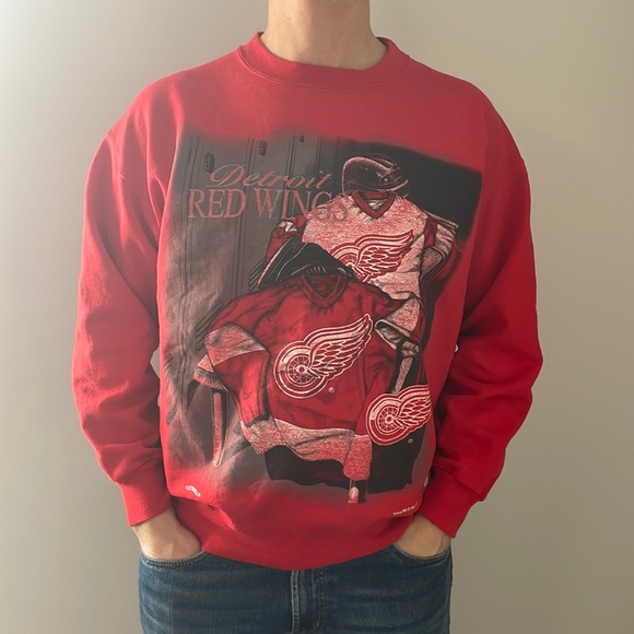 Vintage Nutmeg ‘Made in USA’ Detroit Red Wings Sweater - Picture 1 of 7